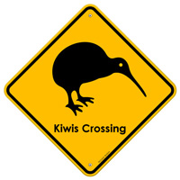 Bild: Kiwi -Schild