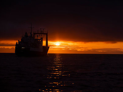 MS Villa im Spitzbergen Spätsommer fotografieren