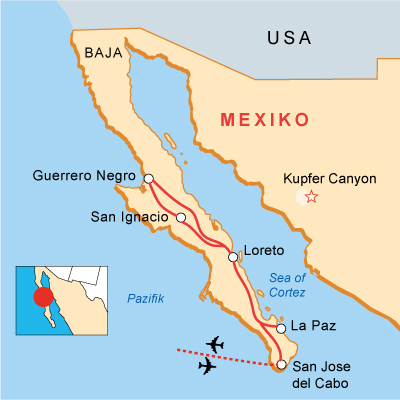 Route der Mexiko-Baja_California-Naturreise