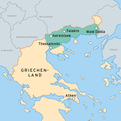 Griechenland-Nordost-Reiseroute